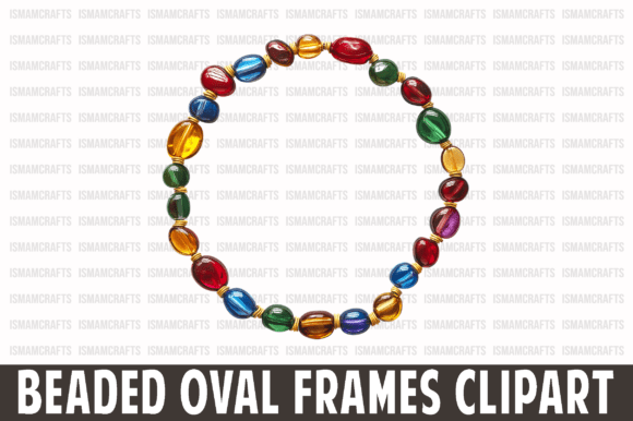 Beaded Oval Frames Clipart PNG Review