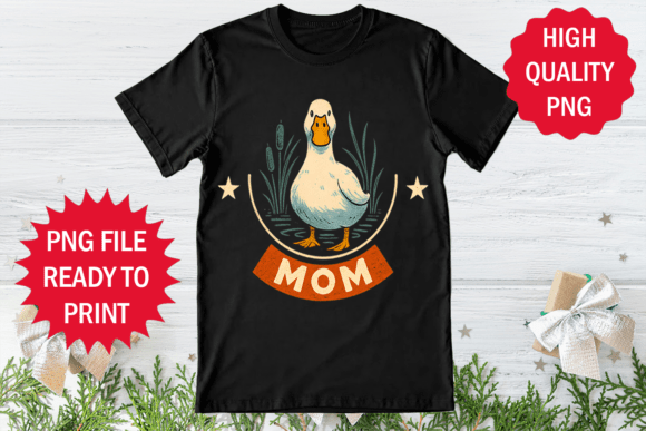 Duck Lover Mom T-shirt Design Png Art Review