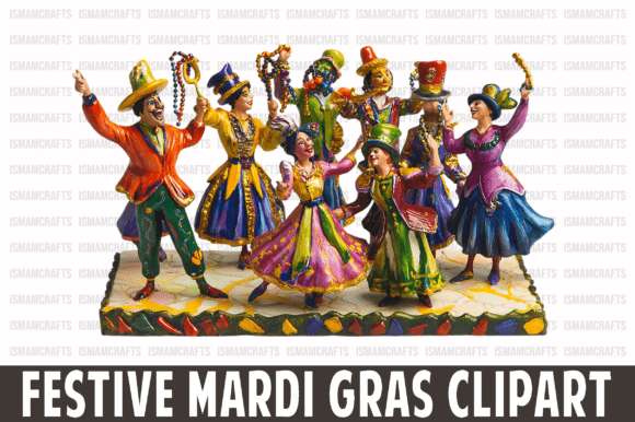 Festive Mardi Gras Clipart PNG Review