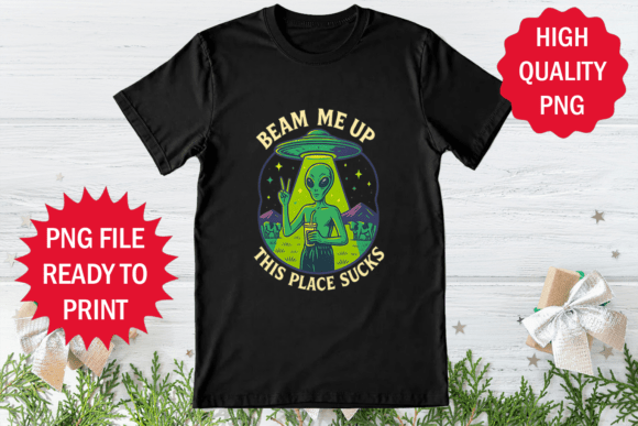 Funny Saying Ufo Alien T-shirt Design Review