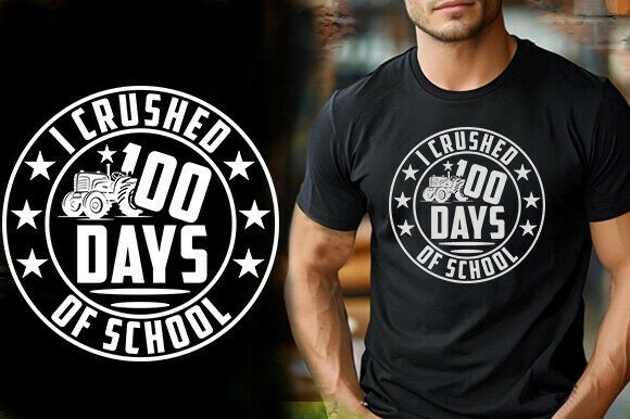I CRUSHED 100 DAYS of SCHOOL TSHIRT DESI