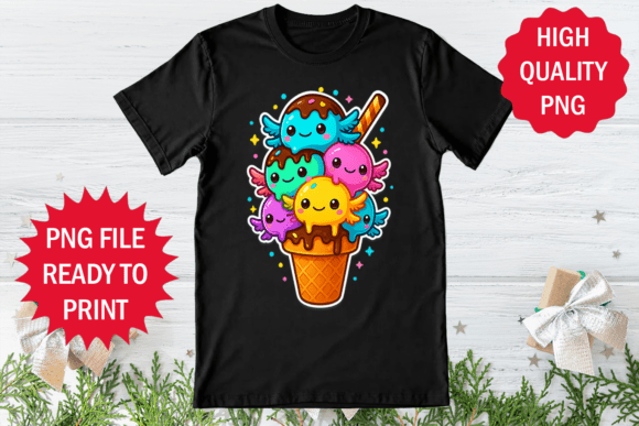 Ice Cream Lover with Axolotl Vibe Shirt Review