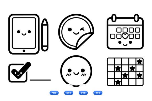 Kawaii Planner Icon Clipart Review