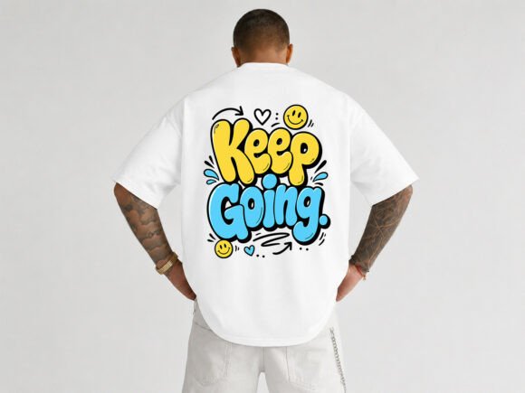 Keep Going Typography T-Shirt Design Review