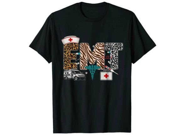 Leopard Print EMT Paramedic T-Shirt Review