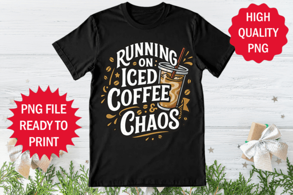 Running on Coffee Cold Coffee T-shirt Design Review