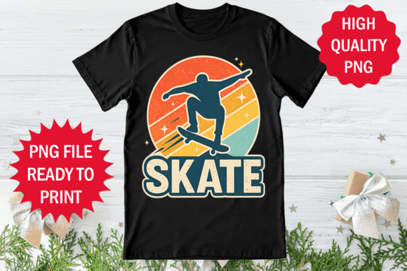 Skateboarding Retro Vintage T-shirt Png Review