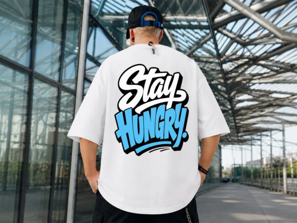 Stay Hungry Typography T-Shirt Design Review