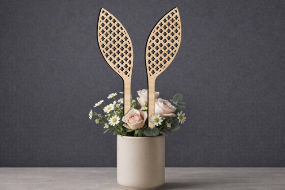 SVG Easter Bunny Ears Planter Cross Gift Review