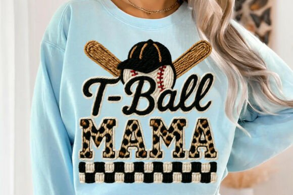 T-Ball Mama PNG, Faux Yarn Baseball Review