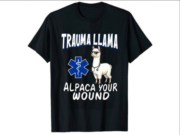 Trauma Llama Alpaca Paramedic T-Shirt Review