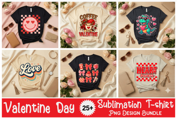 Valentine Day T-shirt Design Bundle Png Review
